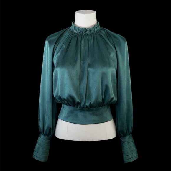 Express Tops - Express Brand Emerald Green Blouse Size XXS